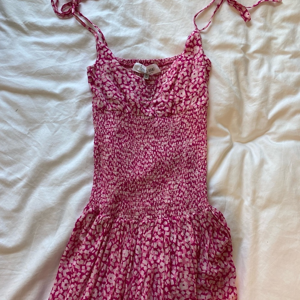 Isabelle’s Cabinet Pink Printed Mini Dress, size S